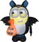 3.5' Gemmy Airblown Inflatable Halloween Despicable Me Minion Dave in Bat Costume Yard Decoration 226688